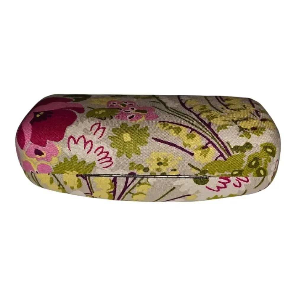 Vera Bradley Floral Clam Shell Sunglasses Case - Pink and Green New